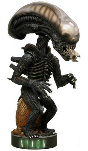 Alien Head Knocker Wackelkopf-Figur Alien Warrior 18 cm