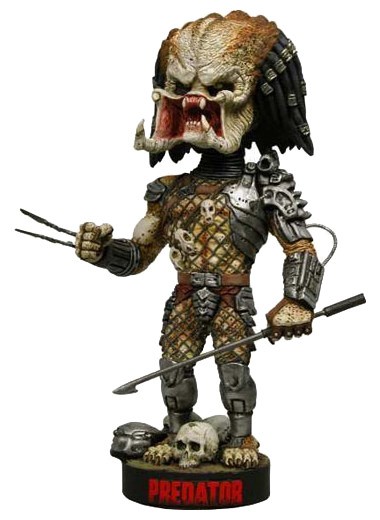 Predator Head Knocker Wackelkopf-Figur Predator with Spear 23 cm