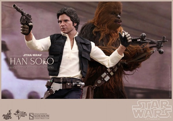 Set Star Wars Movie Masterpiece Actionfigur 1/6 Han Solo 30 cm und 1/6 Chewbacca 36 cm
