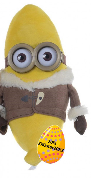 Minions Plüschfiguren Bananas mit 3 D Augen Stuart 30 cm