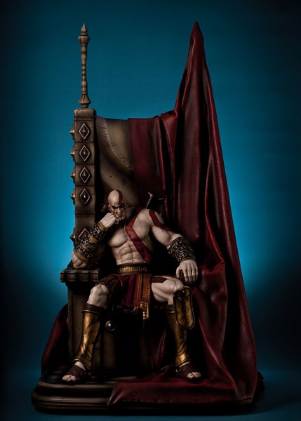 God of War Statue 1/4 Kratos on Throne 74 cm