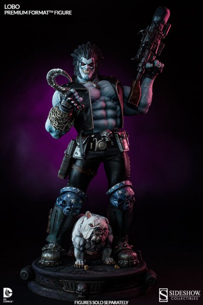 DC Comics Premium Format Figur Set 1/4 Lobo 72 cm & Dawg 20cm