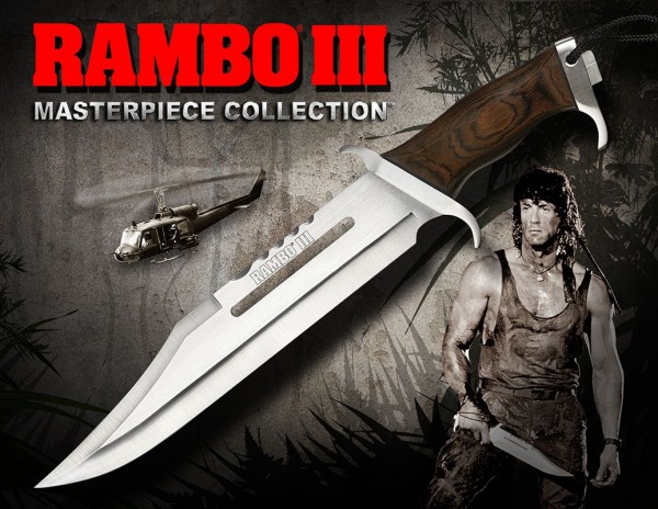 Rambo III Replik 1/1 Messer Sylvester Stallone Standard Edition 46 cm