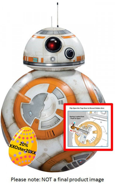 Star Wars Episode VII Giant Size Actionfigur Deluxe BB-8 45 cm